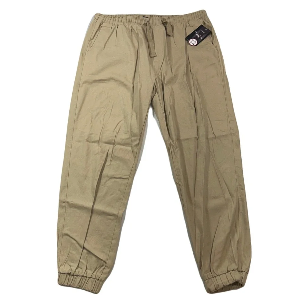 Galaxy Harvic Jogger Cargo Pants Mens 2XL Tan Khaki 4 Way Stretch‎ $48 NEW